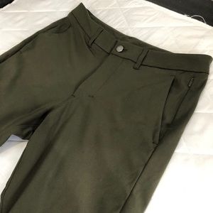 Lululemon commission pant skinny olive size 30